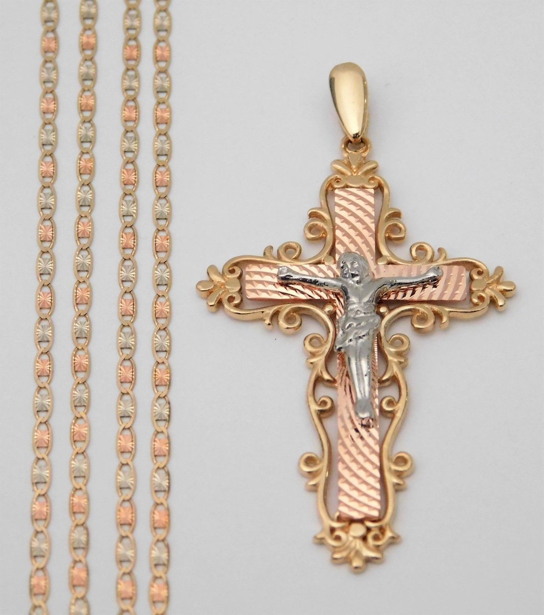 PakmmkJewels's tweet photo. Religious #14k #Yellow #TriGold Cross #Crucifix Charm Pendant #Valentinochain 18"
#10kt #yellowgold #gold #yellow #fashion #online #pendant #jewelry #goldpendant #chains #goldchain #shopping #buy #sell #love #jewels #religious #cross #crosspendant
https://t.co/yPNjIpXTsf https://t.co/ZKWaFPUR3y