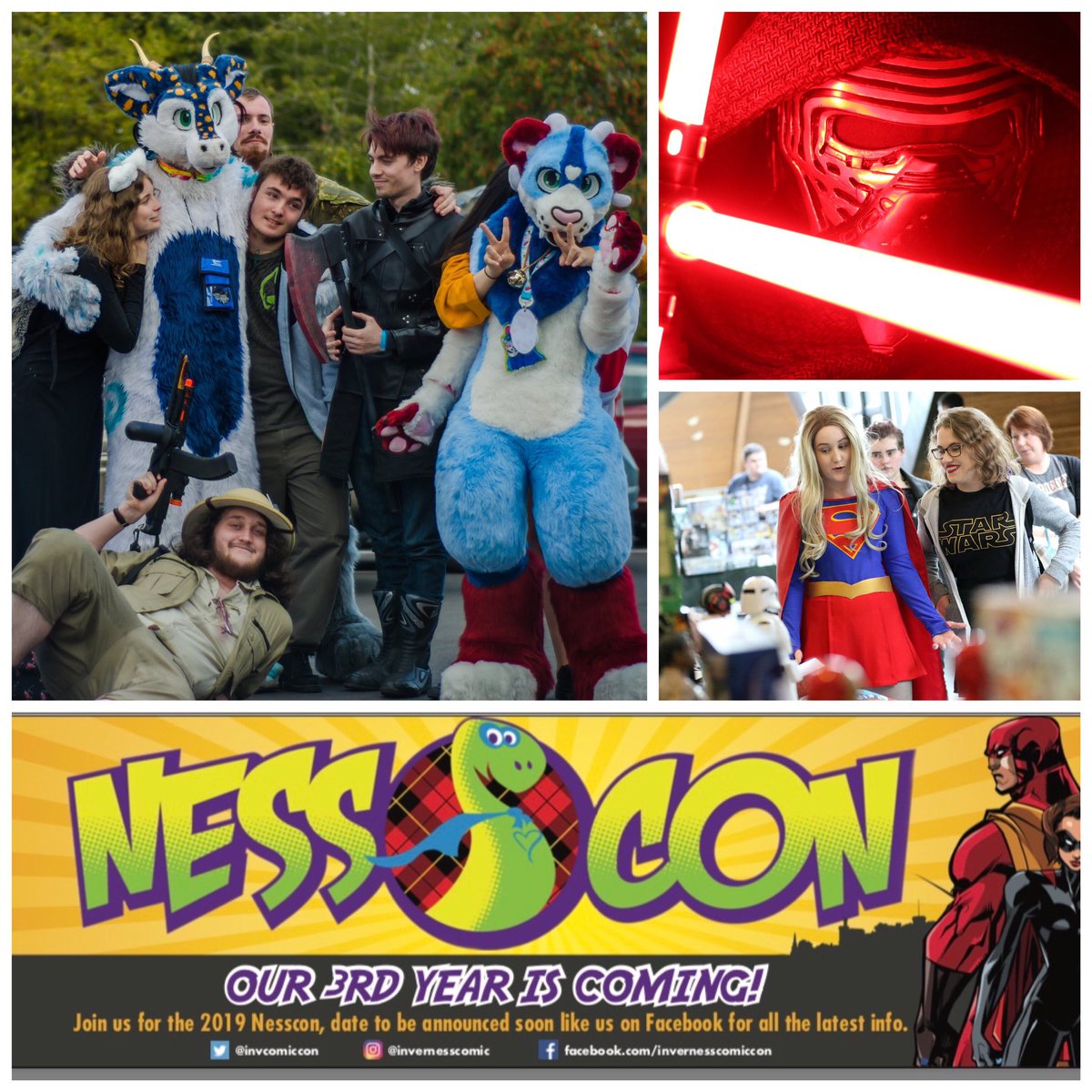 Join Darrel for a LIVE Q and A on Facebook on Friday 30th November at 6pm, we will discuss the 3rd Instalment of #NessCon 2019 #NessCon19 #Inverness #Events #InvernessEvents #Comiccon