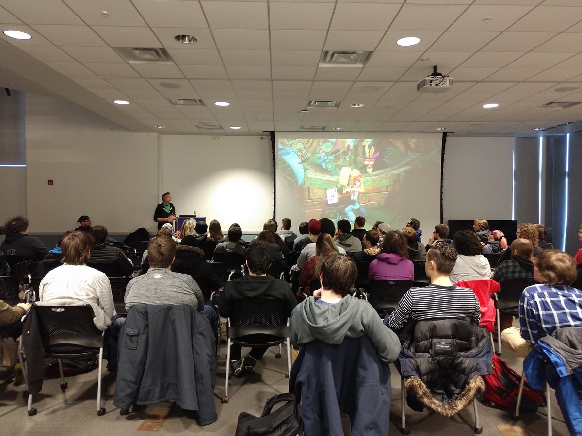 SUNYPolyAandS's tweet photo. A big thank you to Vicarious Visions for stopping by and talking to our students about potential Careers in the gaming industry! SUNY Polytechnic Institute #IMGD #Vicariousvisions #Gaming https://t.co/xLjJSKjzjE