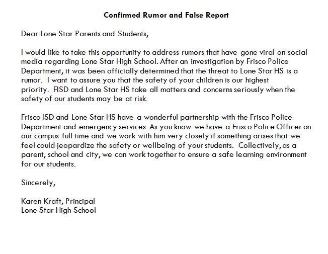 LSHSRangers's tweet photo. Please see the following information sent to all parents this morning. https://t.co/paiXlzU8Vf