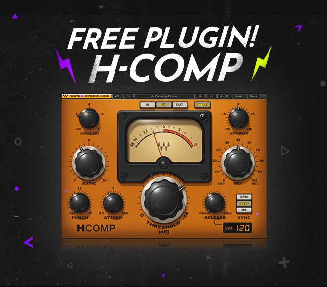 looperman's tweet image. FREE H-Comp Hybrid Compressor plugin worth $179 from Waves Audio - waves.7eer.net/zaEZW - Please pass it on - Share &amp;amp; Like !! 

The super-versatile H-Comp combines the modelled analogue behaviour of transformers, tubes and transistors with unparalleled digital precision.