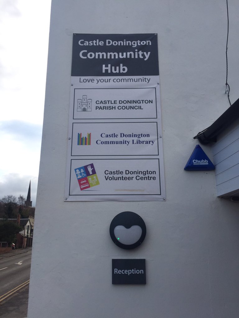 CDLambert21's tweet photo. Castle Donington hub...what a fantastic building with so many facilities for the local community. A wonderful local asset @castle_hub @CastleDon_PC @NWLeics https://t.co/UKmIKv0bsY