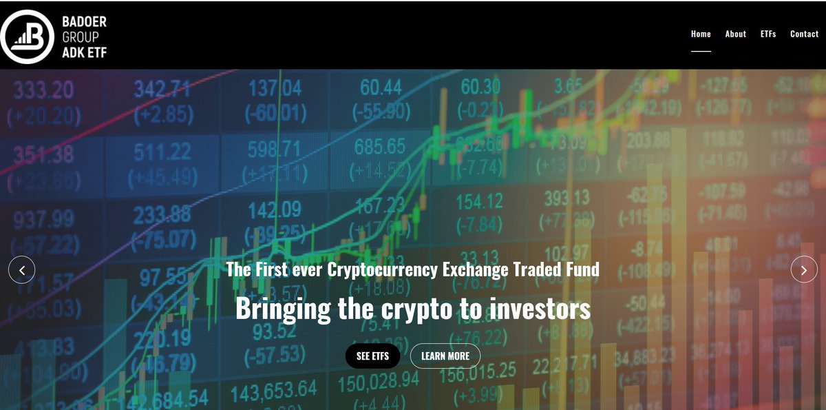 BadoerG's tweet photo. Badoer Group ADK ETF website is taking shape and will be online very soon.  The site will be kept simple as requested by Auditers https://t.co/6NK4KNCdMB