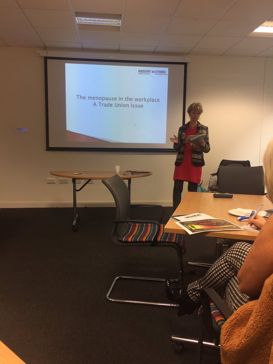sfreeman123's tweet photo. @FTWW_Wales @TaiPawb  #WHENetwork Lara Morris talking about menopause in the workplace #NotATaboo https://t.co/U1DMfv9vaD