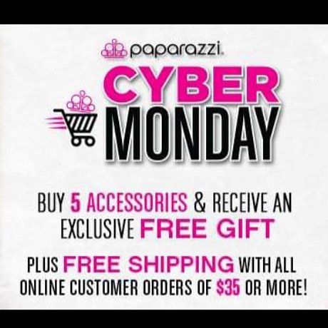 RozAtkinson1's tweet image. Cyber Monday Is Here! Buy 5 Accessories &amp;amp; Receive An Exclusive Gift Free Plus Free Shipping With All Online Customers Orders Of $35 Or More! Shop All Day @www.paparazziaccessories.com/205424 
#HappyHolidays 
#HappyShopping
