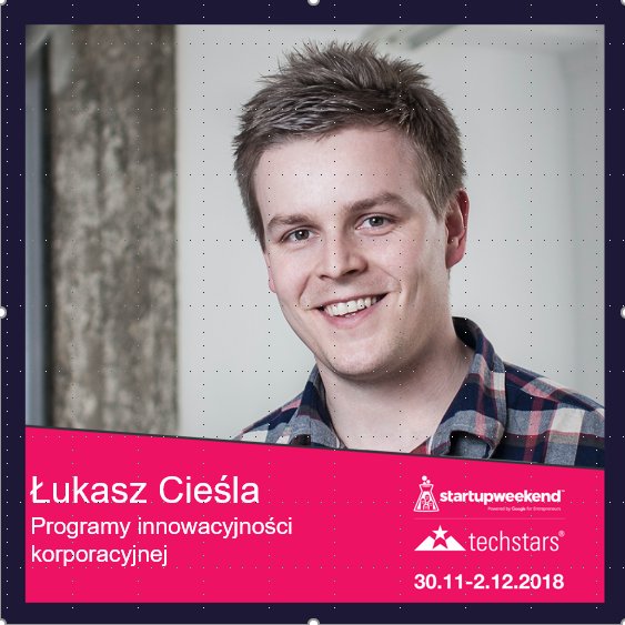 Łukasz Cieśla is in a state of constantly looking for the best model of "external #Innovations " for corporations, which lose their innovative DNA along with each case of growth.

Want more? Get your ticket for  #startupweekend Kraków here: bit.ly/SWK_bilet

#innovate