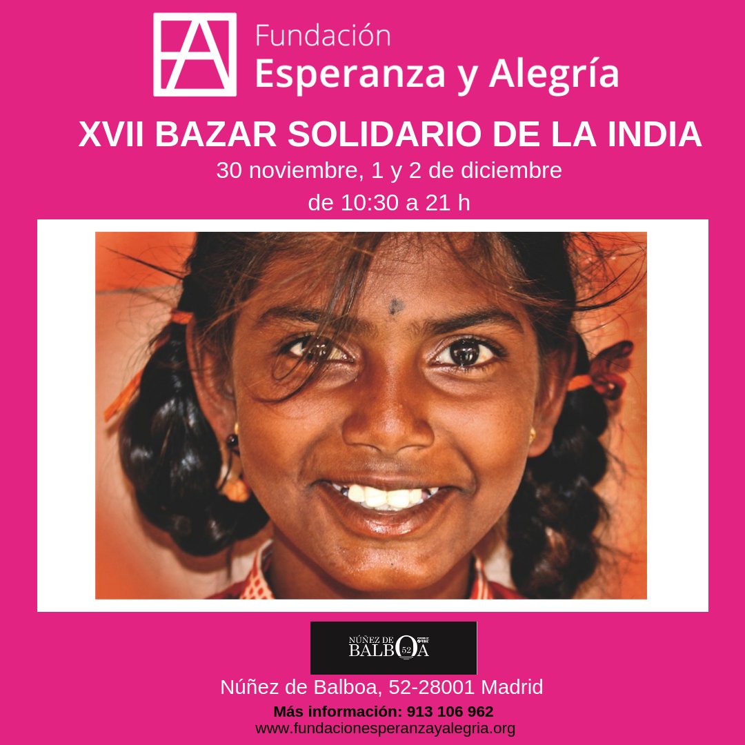 NorahMagazine's tweet photo. @FundacionEyA Los próximos días 30 de noviembre, 1 y 2 de diciembre no te pierdas el entrañable mercadillo solidario que como todos los años organiza la @FundacionEyA . Con más de 40 puestos es el momento perfecto para adelantar las compras navideñas. #solidaridad #ayuda https://t.co/biprdral78
