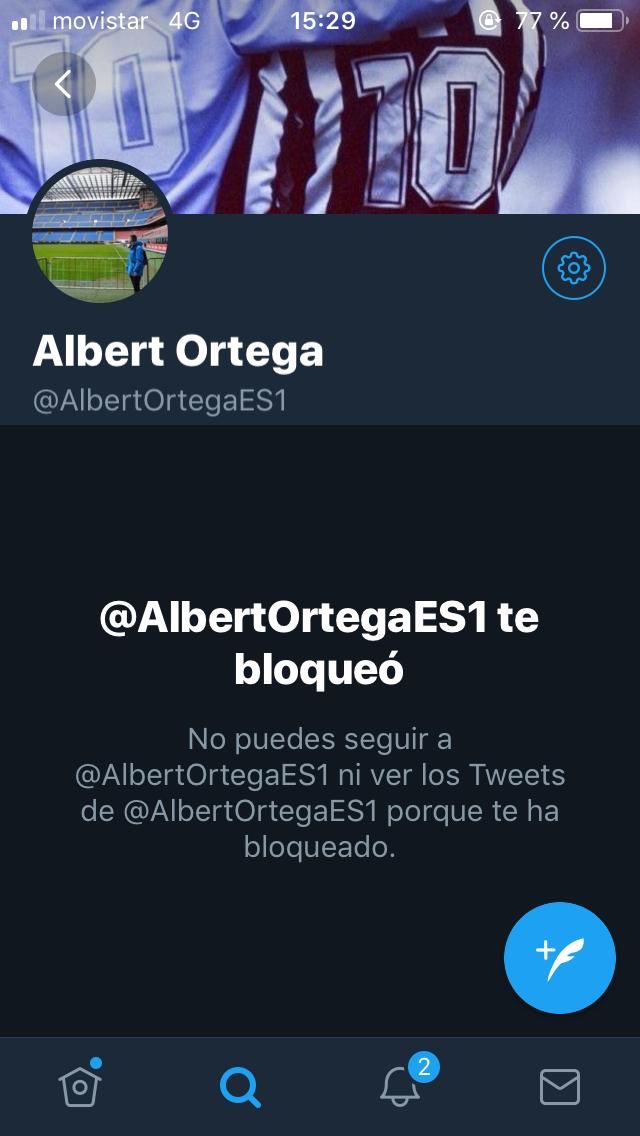 Y esto es lo que pasa amiguitos cuando le dices la verdad al juntaletras de Albert Ortega. Si eso, bloqueame con tu cuenta bis @AlbertortegaES2