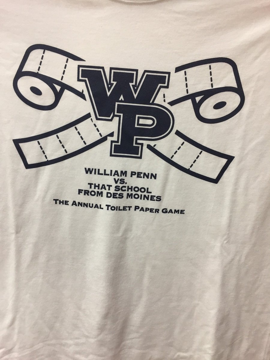 ThePennZone's tweet photo. The first 1,000 @WPUAthletics fans into tonight’s #WPTPGame get this cool shirt! @StatesmenWBB tip off at 5:30 and @WPUBasketball begin at 7:30. BYOTP! https://t.co/ooLt9iCyB4