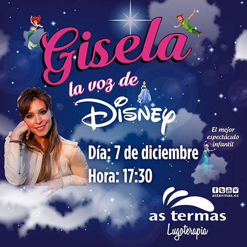 CCAsTermas's tweet photo. Si tus peques son fans de películas como #Frozen y #PeterPan2, no pueden perderse la actuación que tenemos preparada el próximo 7 de diciembre. ¡Estará con nosotros Gisela! 👏👏 Podréis verla en persona y escuchar su dulce y espectacular voz. ¡Os esperamos! 😊 https://t.co/5PzYqh1s45