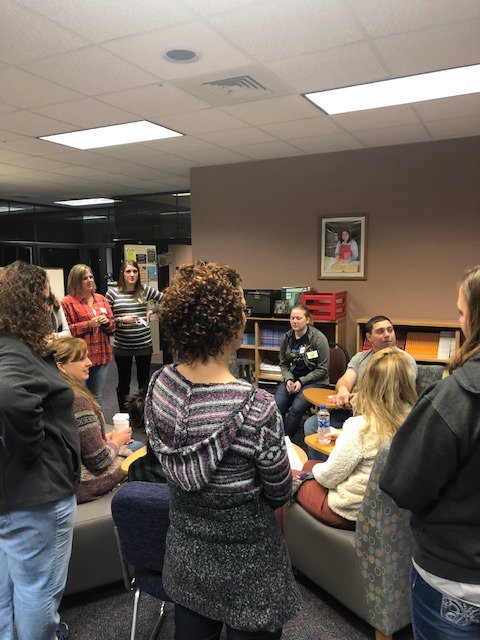 stephburns410's tweet photo. K-6 Special Education Cohort Meeting is in session today! #collaboration #behaviorlearning #FBT @MidWestRSETASC @JessicaCramer26 @lehman_hailey https://t.co/ETK9ap08N6