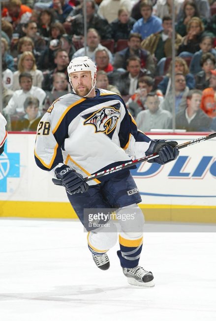 PredsAlmanac's tweet image. #OTD in #Preds history (2005):
Jeremy Stevenson accumulated 35 penalty minutes, Jamie Allison got 22 and @RealScottNichol logged 16 as Nashville beat the Chicago Blackhawks 5-3 in a game that saw a franchise record 95 combined penalty minutes.

(pic: Bruce Bennett)