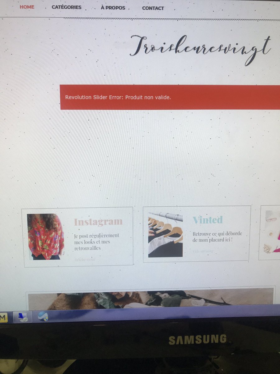 Troishoursvingt's tweet image. Est-ce que quelqu’un a déjà eu ce problème avec revolution slider svp..? #help #wordpress #helpwordpress #bloggig