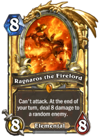 Amaz's tweet photo. GUYS! My spoiler card for Rastakhan is...THE RAGNAROS HIMSELF (token summoned by the new Mage legendary!) #Scamaz https://t.co/hpaGlT8whn
