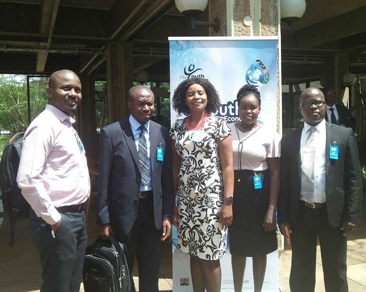 UNHABITAT's tweet photo. "Youth in #Nairobi came up with a wonderful #BlueEconomy #DeclarAction on action points for different levels of engagement. We have innovative ideas and drive" @MaimunahSharif reflects at #BlueEconomyKE https://t.co/Z3NP34F0O0