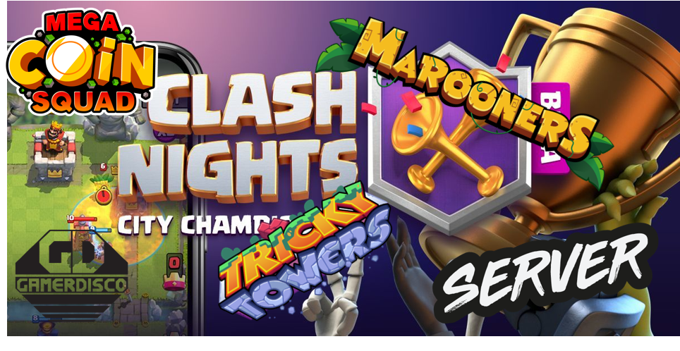 Gamerdisco's tweet photo. THIS WEDNESDAY at @drinkrelaxplay #Server in #ShepherdsBush, @ClashRoyale @MaroonersGame #TrickyTowers #MegaCoinSquad & more! Deets below on @ClashNights too! Last one of the year in West London so come help us see the year out in style!!! See you there! https://t.co/kz4s2N5qit https://t.co/PB545Rihh2