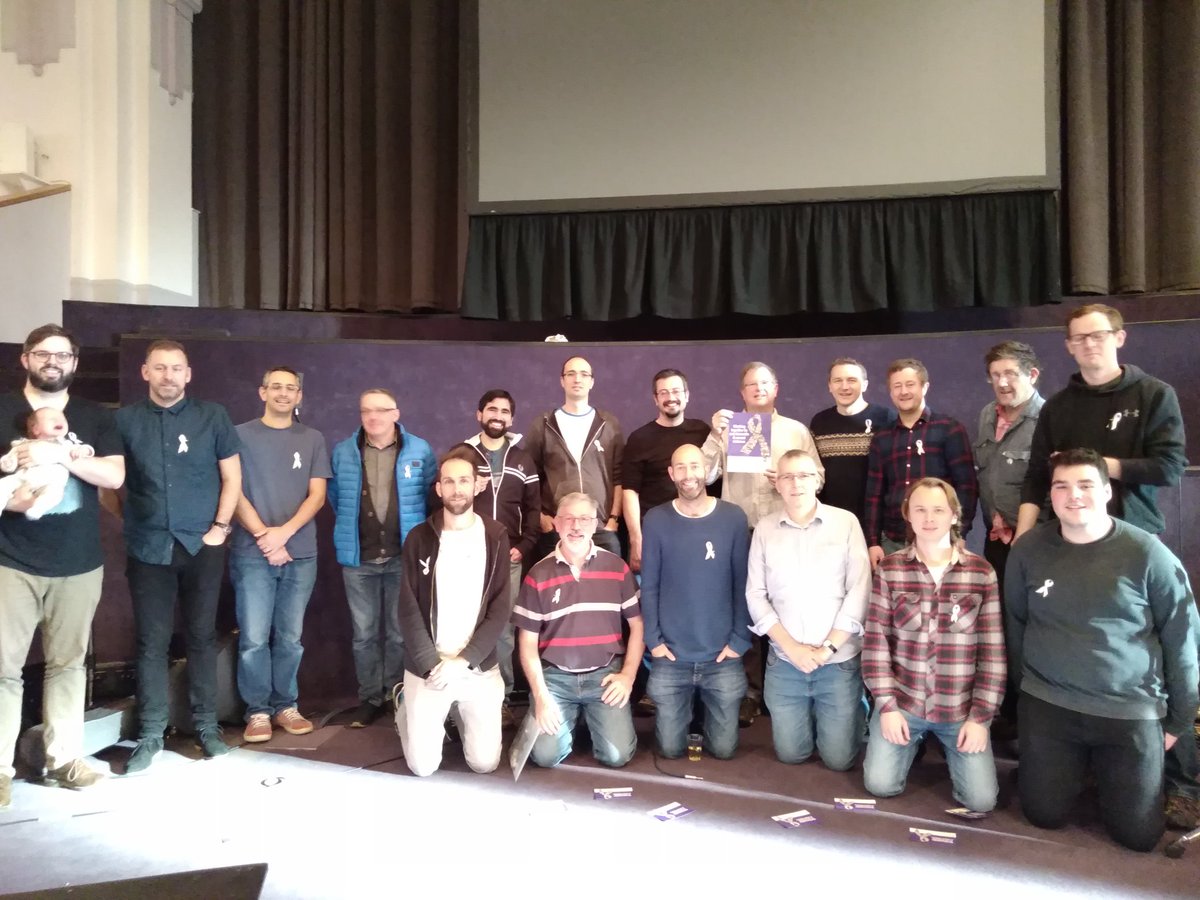 Pippa_Alliance's tweet photo. Men from the New Community Church wearing white ribbons and supporting an end to domestic violence against women #16Days #wrdsouthampton18 #mantoman #iflovehurts https://t.co/Xpfb5XA37G