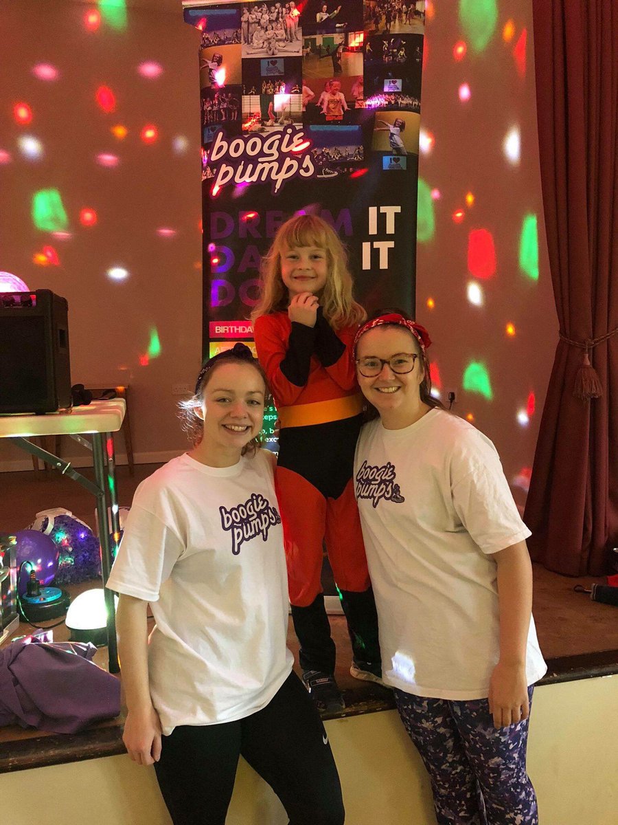 BoogiePumps's tweet photo. A big magical superhero birthday shoutout to Penny &amp; Ella.

Thanks for having Team BP we had the BEST time!!!! 

#danceparty #TeamBP #weloveourjob https://t.co/Hi1SWMvDOd
