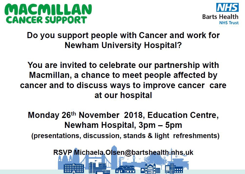 Join us today at 3pm as we celebrate our partnership with @macmillancancer