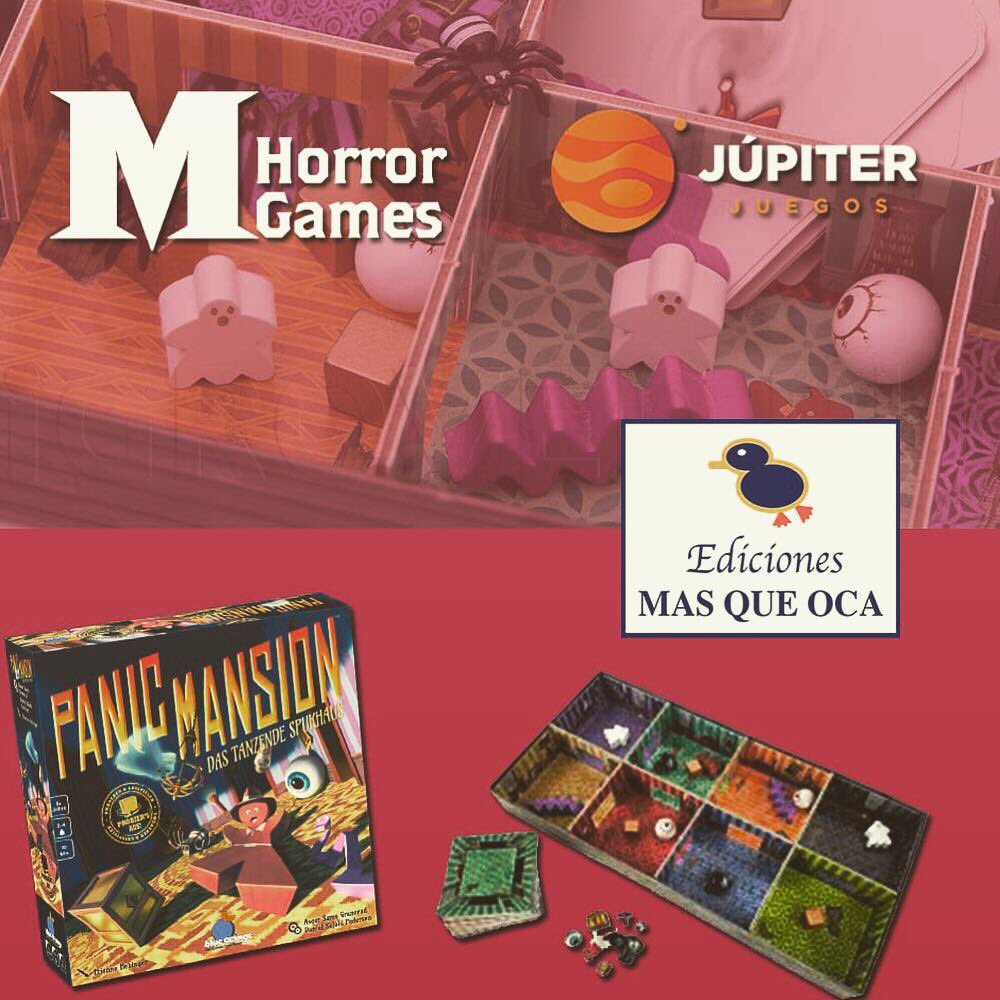 meepleydados's tweet photo. Muchas gracias a @MasQueOca por participar en las #MolinsHorrorGames | Agradecemos vuestra colaboración y esperando poder disfrutar de vosotros presencialmente el próximo año. | Te esperamos en la próxima mesa redonda. #PanicMansion #AuZtralia #13Ghosts https://t.co/W39AeVwXQL
