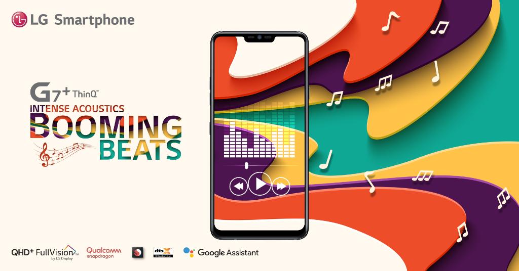 LGIndia's tweet photo. Lose yourself in the epic sound of #LGG7Plus #ThinQ ! Experience a new sense of realism with Boombox Speaker that delivers premium, loud and room-filling audio. Know More: https://t.co/hq8IMurStj https://t.co/gijz1FJQNH