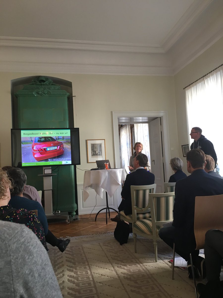 Kalmar län satsar på #biogas @elviralaneborg @morbylångakommun berättar om det nya projektet #biogasboosta #nooil @LstKalmar @miljofordonsverige <a href="/energikontorSO/">Energikontor Syd</a>