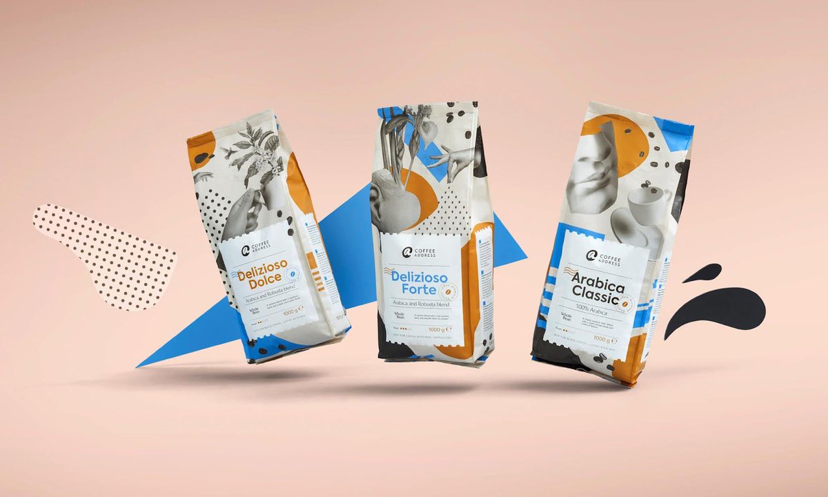 packagings's tweet image. #Coffee Address #packaging #design by Not Perfect I Y&amp;amp;R Vilnius - packagingoftheworld.com/2018/11/coffee…
