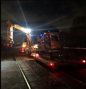 networkrailWCML's tweet photo. Over the weekend, #TeamOrange undertook excavation work in the #AshtonunderLyne area as part of our #GNRP🛠
We’re installing a new power supply between #Heyrod & #Salford, which will help to power new railway infrastructure in the north🔌
@northernassist @TPExpressTrains https://t.co/ojA3chCiZc
