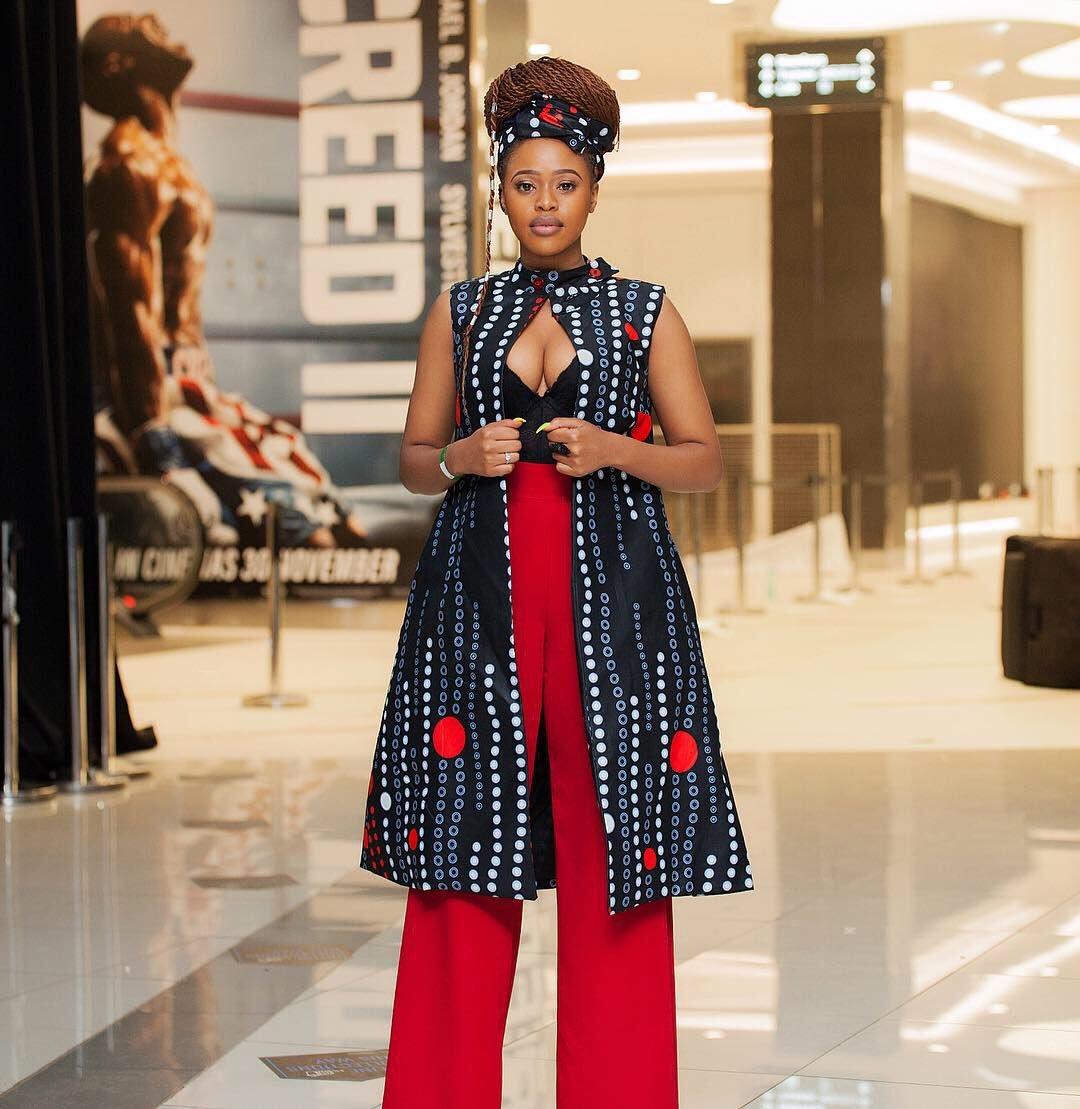AfricanPrideSA's tweet photo. .@Natasha_Thahane & @NomzamoMbatha oozed elegance at the #CreedII #Creed2ZA premier. Like if you agree https://t.co/jN3Ew9SJ62