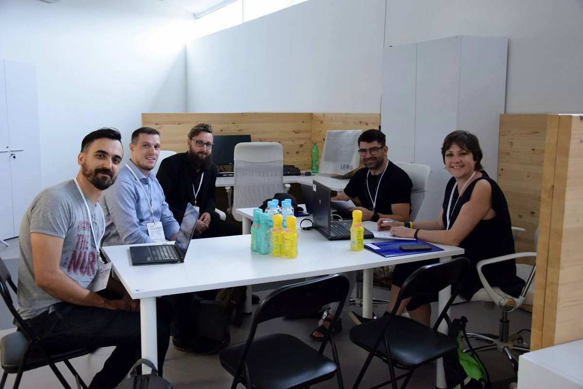Get2events's tweet photo. The Eventrify crew is #growing with their mentors at the #startup #factory at the Zagreb Technological Park.

#onlinebusiness #businessowner #startupstory #startupbusiness #networker #helpothers  #entrepreneurlife #entrepreneurslife #businesslife https://t.co/BHMLRuT8pB