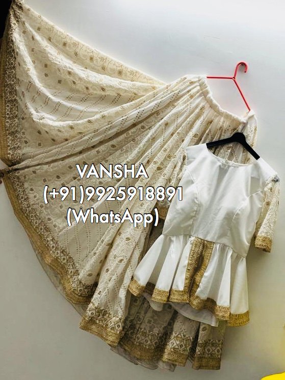 dishabhu1's tweet photo. #Indian #vansha #dishajoshipura #lucknowi #white #fashion #Trending #trends #Gujrat #lehnga https://t.co/wsFaIPFd3I