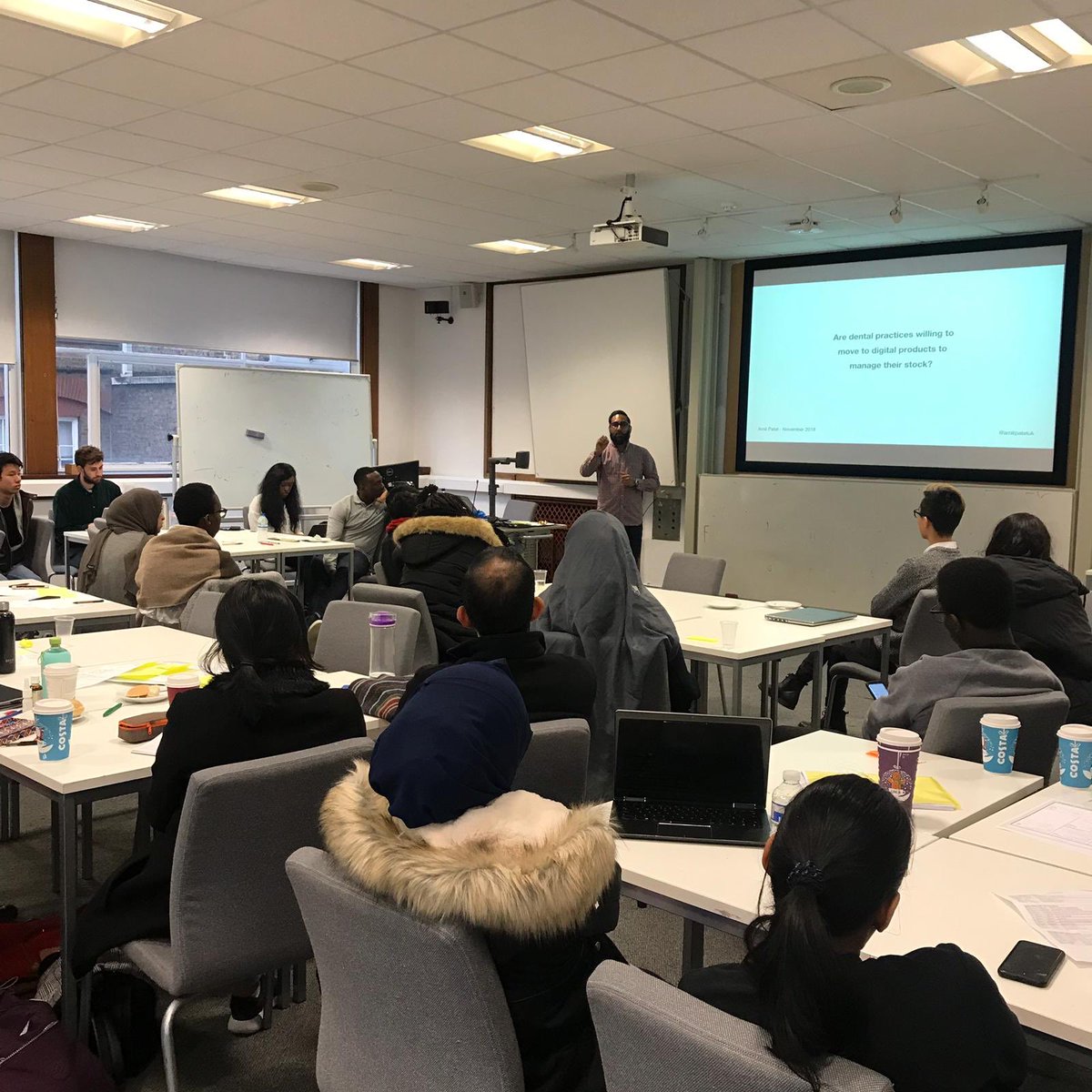 amitpateluk's tweet photo. Had a great time this Saturday speaking to and mentoring sudents taking part in #VentureHack hosted by @QMUL and @QMUL_Enterprise. We will be doing more of this through Experience Haus and our “Design for Good” initiative, launching this Friday. https://t.co/JoLhzC3QRc