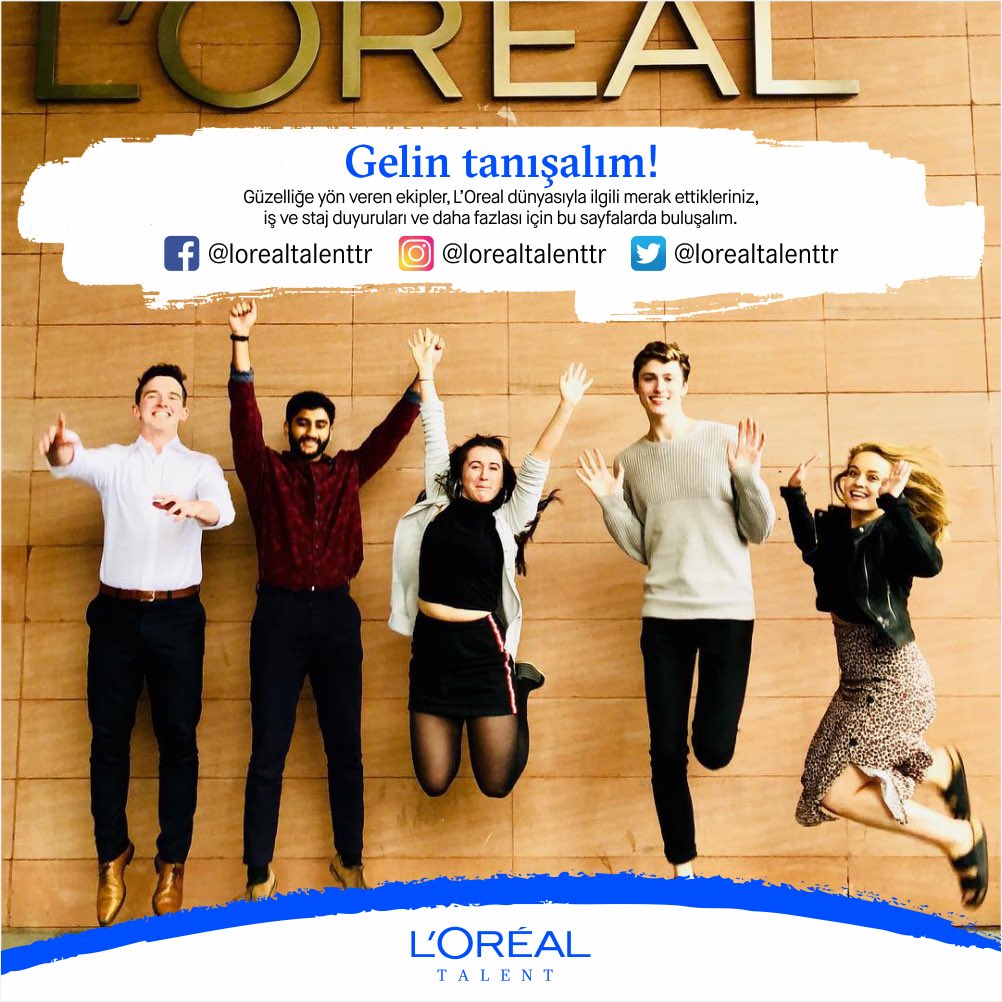 Gelin tanışalım! Güzelliğe yön veren ekipler, L'Oréal dünyasıyla ilgili merak ettikleriniz, iş ve staj duyuruları ve daha fazlası için bu sayfalarda buluşalım. 😊 #değişimeliderliket #lorealtalent #leadthechange #weareloreal