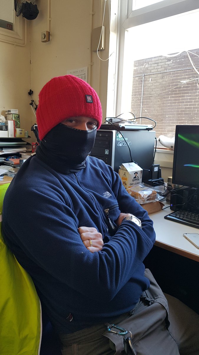 Been a bit chilly at work lately #IMS #uopmarinebiology #universityofportsmouth #marinebiology