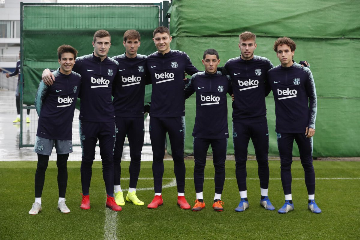 Imagen del entrenamiento del lunes (Foto: FCB).