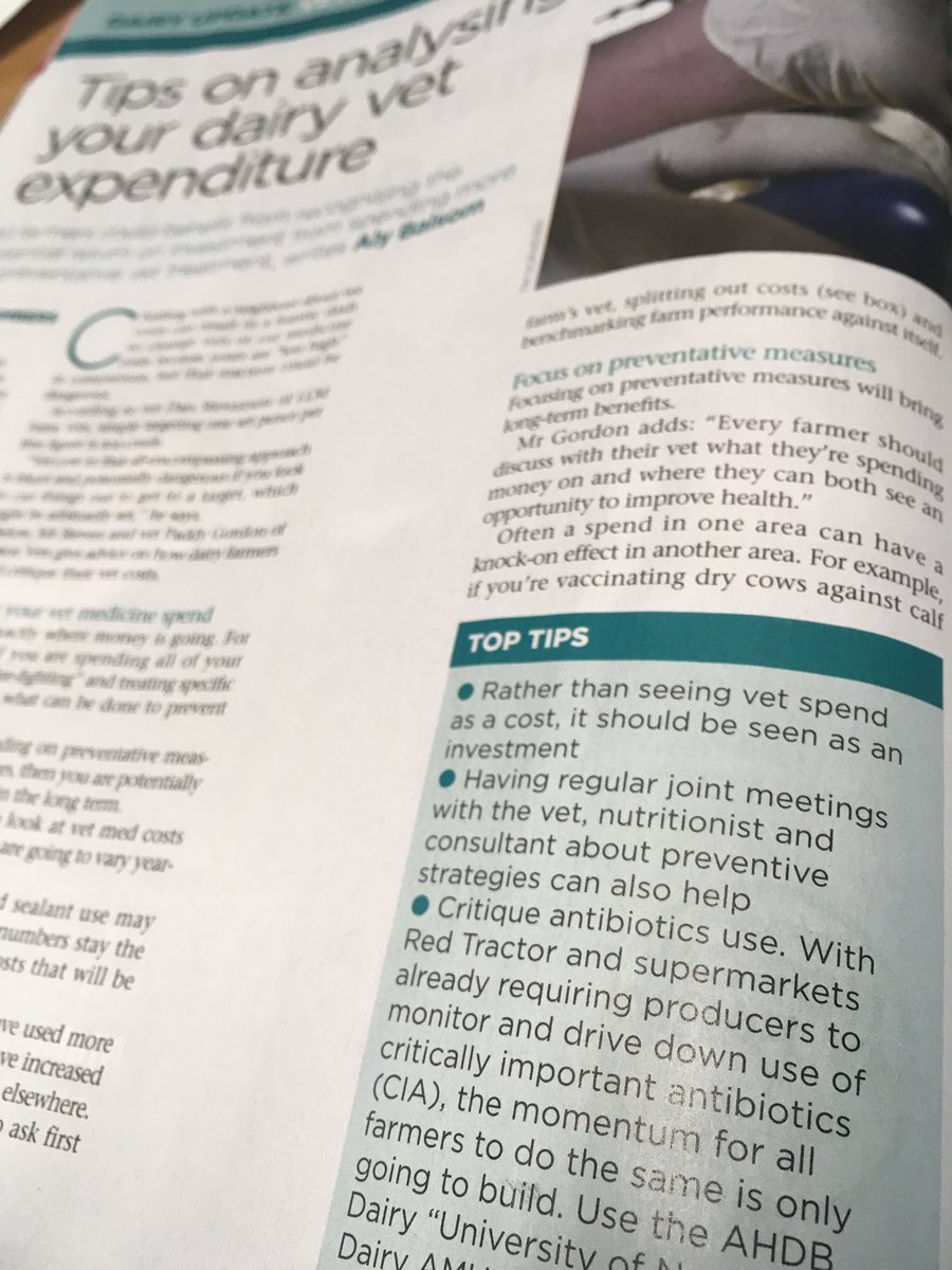 Dan’s article in the <a href="/FarmersWeekly/">Farmers Weekly</a>  on analysing your vet spend! We do VetInvest reports to help look at where your spend is going. If you think you are spending lots on treatments then it’s worth reassessing <a href="/LLMteam/">LLM Farm Vets</a>