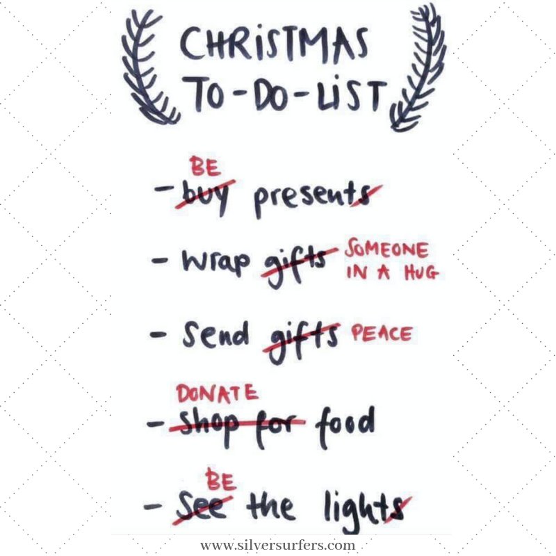 Silversurfers Christmas To Do List Have You Done Yours Yet Christmas Todolist