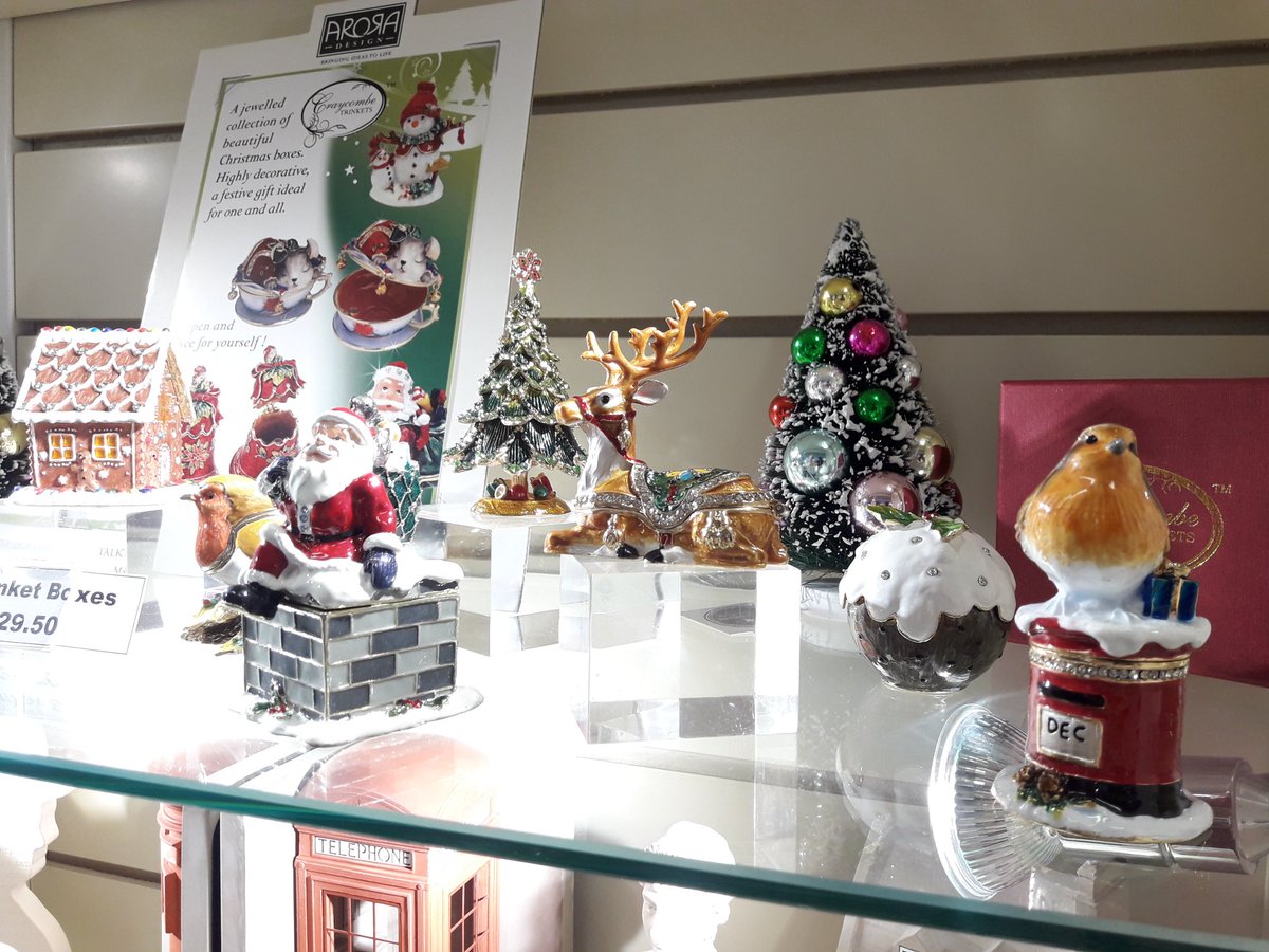 Beautiful trinket boxes by <a href="/AroraDesignLtd/">Arora Design</a> for sale <a href="/WorcesterTIC/">Worcester TIC</a>  Lots of lovely Christmas designs #christmasgifts #trinketboxes #giftideas