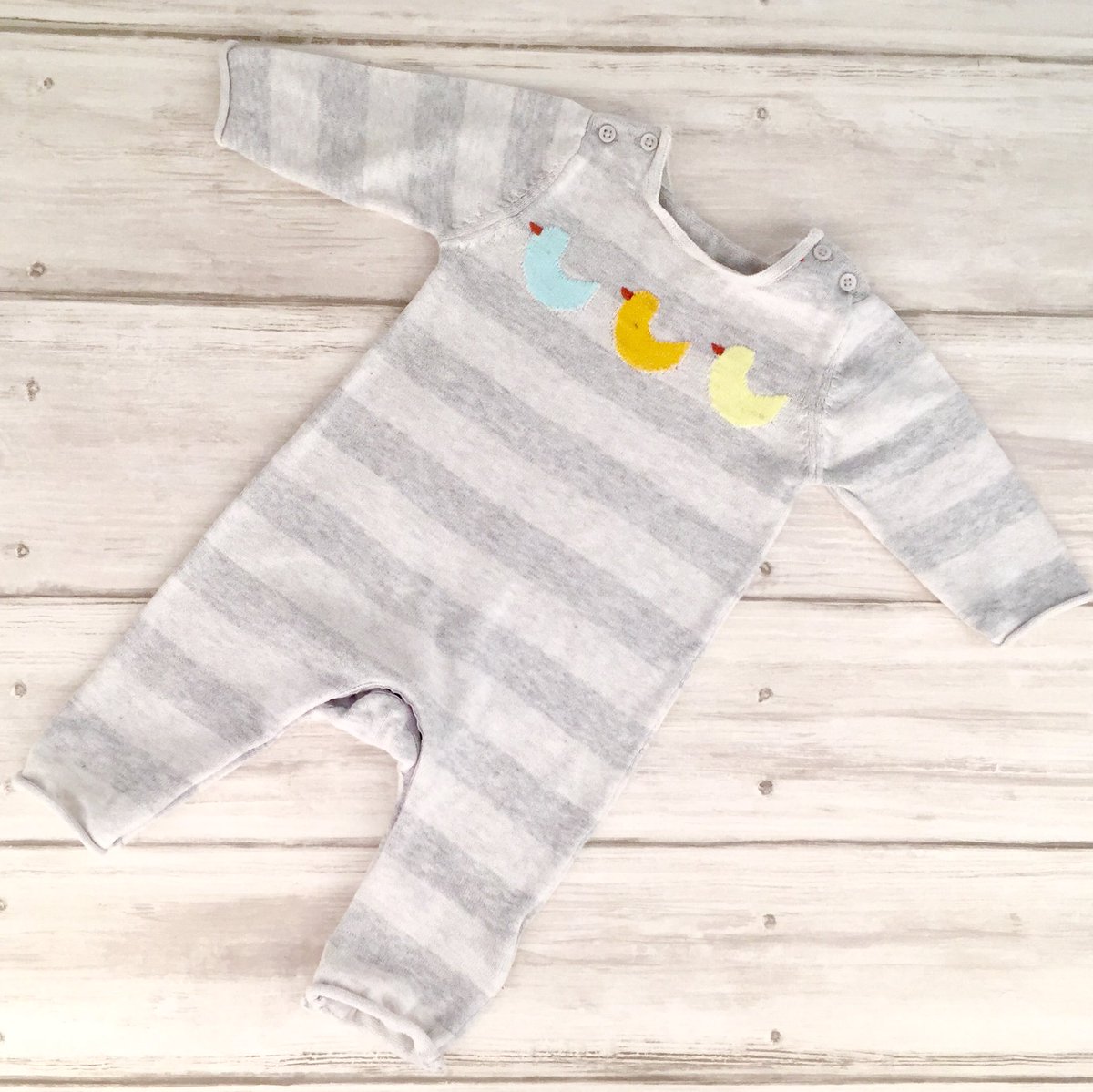 We just love this adorable babygrow... only £2 on our website! 
Next week we will be uploading lots more stock ready for the colder months!
#preloved #baby #secondhand #babyitems #babies  #pregnant #pregnancy #momlife #ecofriendly #eco #recycle #environment #reuse #lowwaste