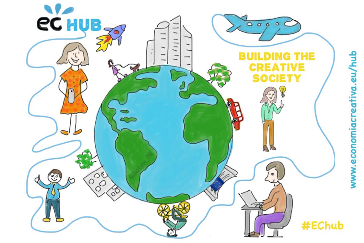 EconmiaCreativa's tweet photo. If you're #Entrepreneur #Startup #Corporation #innowator or #curious mind, EC Hub is 4 you!
#ECHub is a #digital &amp; #global plataform where you can get inspired, network, exchange experiences, find project partners 2 shaping the '#CreativeSociety'
JOIN US: https://t.co/wh57uExCIW https://t.co/qTgO6gkGKl