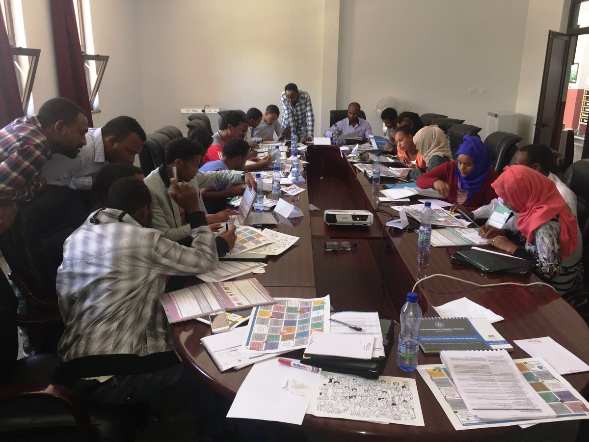 cdtafrica's tweet photo. #ASSET Project Ethiopia had a 4 day facility trainers training on Primary Health Care Guideline from 20 -23 Oct 2018 in Hawassa. There were 38 trainees from 19 health centers within the 3 woredas of Gurage zone (Meskan, Mareko & Sodo) #NIHRGlobalHealth https://t.co/0L3mO6vDeH