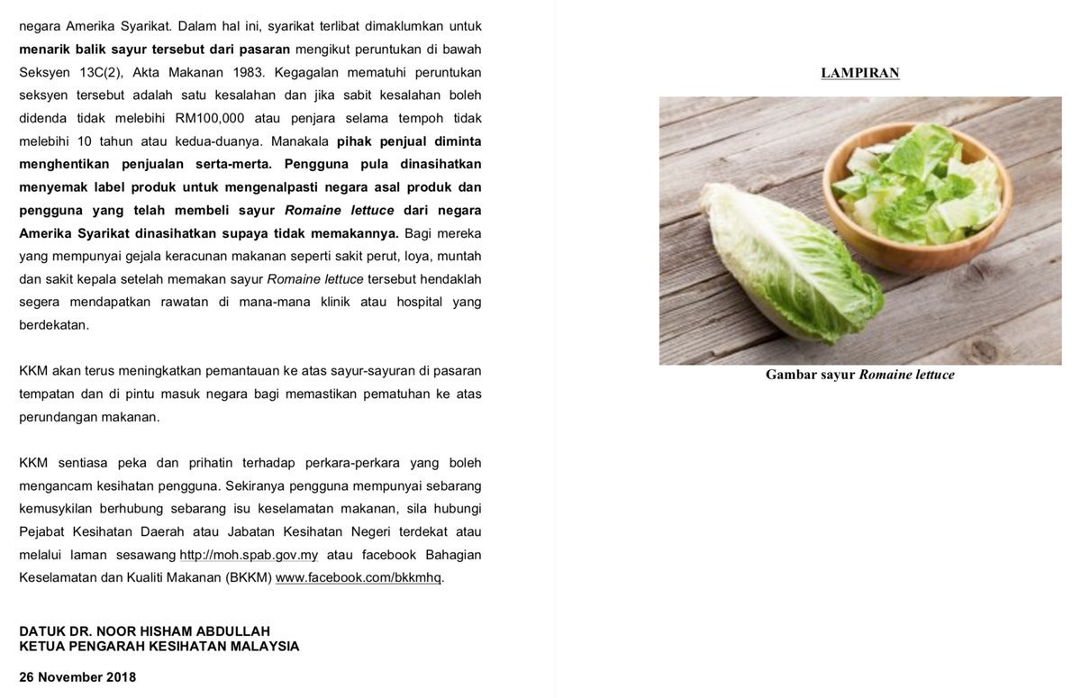 VikS02's tweet photo. RT MMI_World "RT NewsBFM: The Health Ministry has issued a warning against the sale and consumption of Romaine Lettuce imported from the US, as the vegetable is contaminated by E.coli bacteria. https://t.co/j8PJSqyQlt"