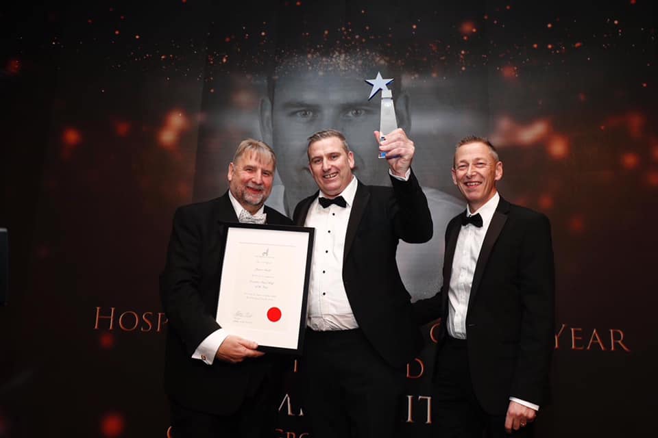 ANNOUNCEMENT: @JSmithjames87 won "Best Executive Head Chef" at the prestigious <a href="/IHI_Awards/">IHI_Awards</a>. This was a new category in 2018 &amp; we feel the bar has been set high! Congratulations to all those shortlisted, including our Derek McConnell <a href="/arghmoe/">Derek McConnell</a> &amp; all the winners! #IHIawards2018