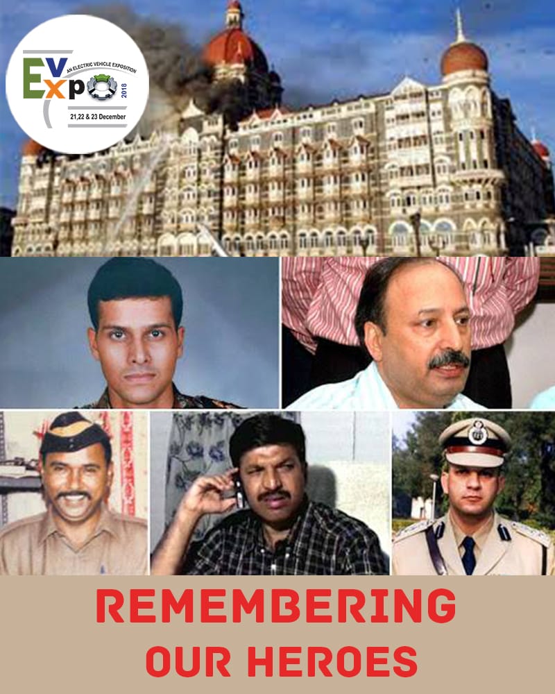 expo_ev's tweet photo. A big Salute to our martyrs from us &amp; our team. we are going to stay here only, will do our best service to make our nation best in the world
#EvExpo #2611Attack #MumbaiAttacks #remember #OmShanti #MumbaiTerrorAttack #Remembering2611 #JaiHind https://t.co/cUXyf2JgJt