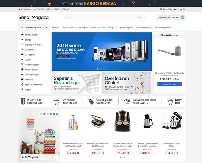 #MarkaClick #eticaret paketleri için yeni temalar yayınlanmıştır.