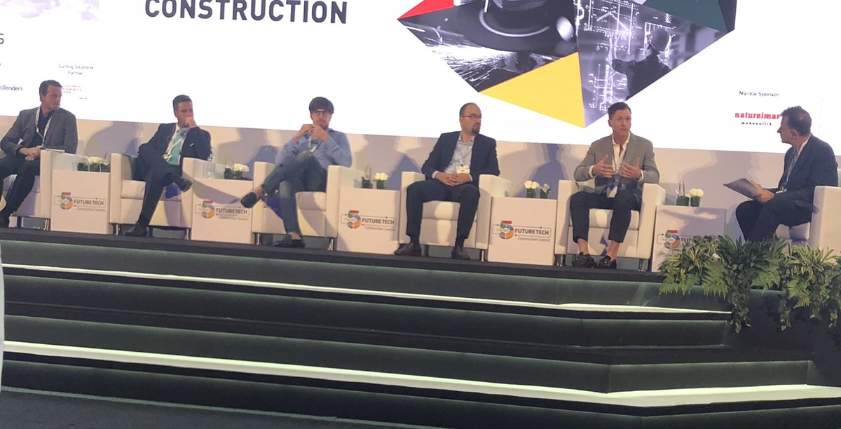 AlcarazBarbra's tweet photo. The first panel discussion has started. @AlainWanderings @burohappold chairing the discussion on transforming the construction process with tech innovations @Big5Exhibition #futuretechconstructionsummit https://t.co/fWGjZD6rov