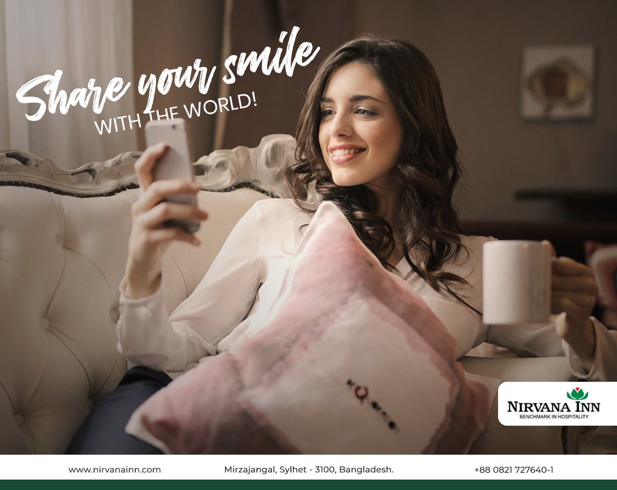 HotelNirvanaInn's tweet photo. Share your smile with the world.
Don’t forget to show your love! Write a message and tag your loved ones who never fail to make you smile.
#Nirvana #Inn #hotelcomplex #beauty #best #hotel #restaurant #sylhet #bangladesh #swimmingpool #gym #holiday #business #relax https://t.co/ZL4zCifdJg