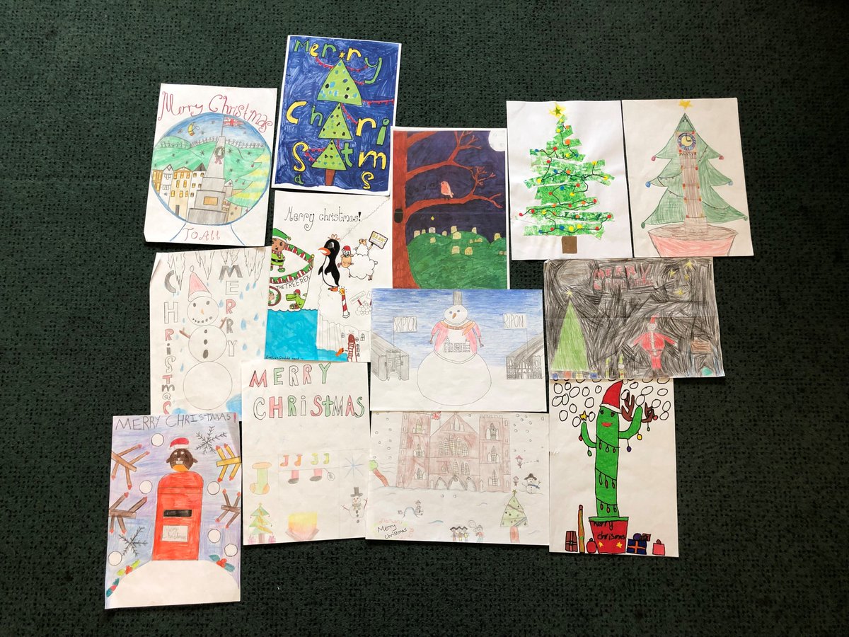 JulianSmithUK's tweet photo. I had the pleasure of judging my annual Christmas
Card Competition last week. Thank you to all the primary schools who
participated, there were some wonderful entries from @CeKildwick @OPA_Greystone @MashamCEP @Giggleswick_Pri #embsay #sharow #Markington https://t.co/6e6UPuZCCz