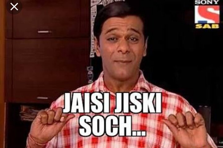 Image result for jaisi jiski soch meme