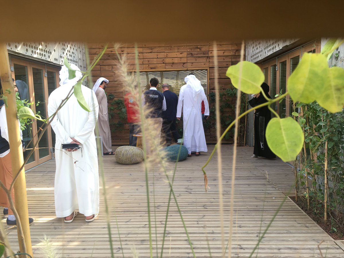 arkiturria's tweet photo. The jury of creativity in reflection before the aquaponic system of Baïtykool @SDMEDubai @arkiturria @BaityKool  #aquaponie #viensonestbien https://t.co/Vvc9YczXUI